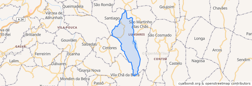 Mapa de ubicacion de Santa Cruz.