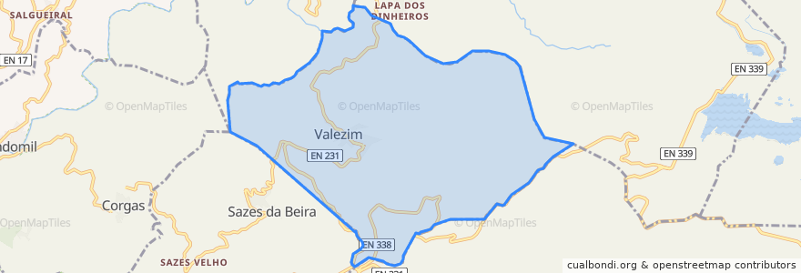 Mapa de ubicacion de Valezim.