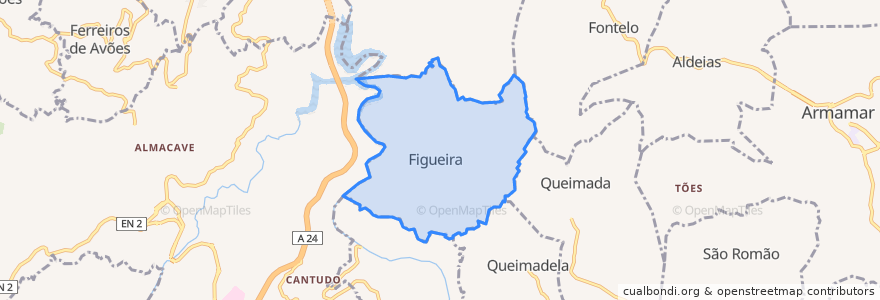 Mapa de ubicacion de Figueira.