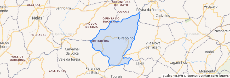 Mapa de ubicacion de Girabolhos.