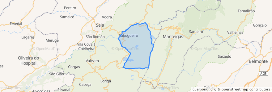 Mapa de ubicacion de Sabugueiro.