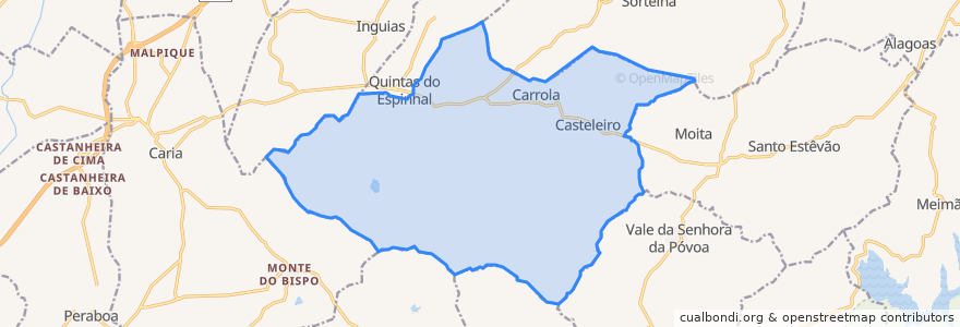 Mapa de ubicacion de Casteleiro.