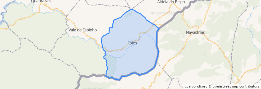 Mapa de ubicacion de Foios.