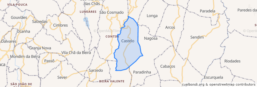 Mapa de ubicacion de Castelo.