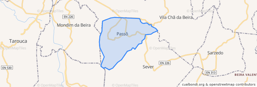 Mapa de ubicacion de Passô.