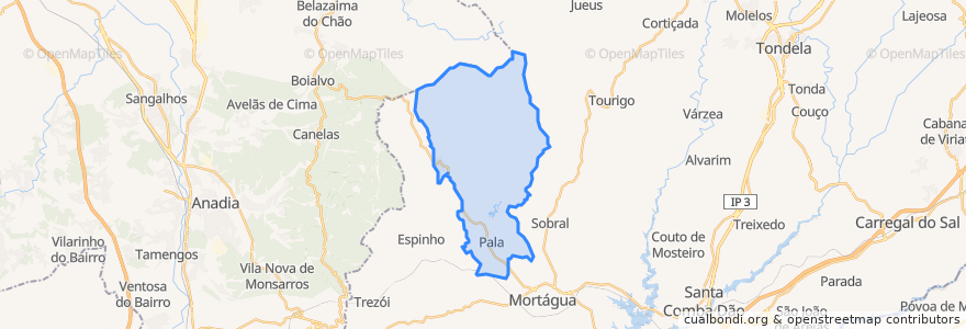 Mapa de ubicacion de Pala.