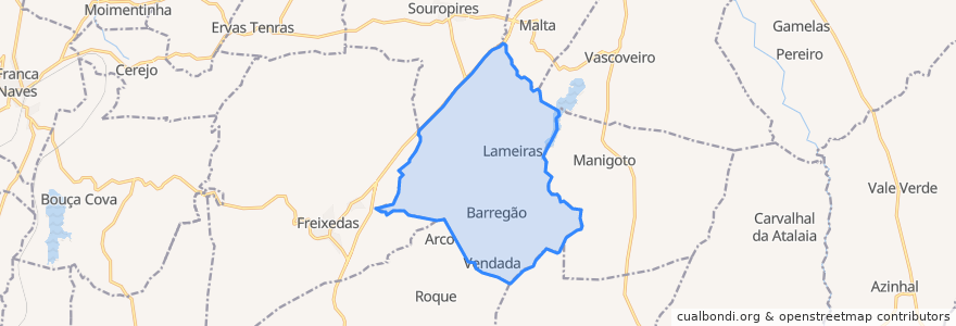 Mapa de ubicacion de Lameiras.