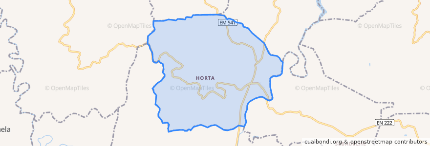 Mapa de ubicacion de Horta.