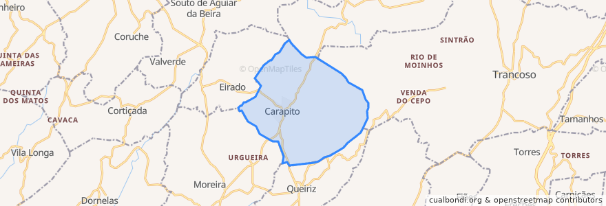 Mapa de ubicacion de Carapito.