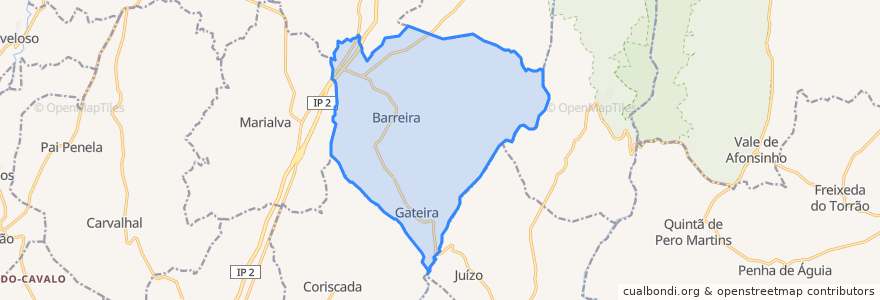 Mapa de ubicacion de Barreira.