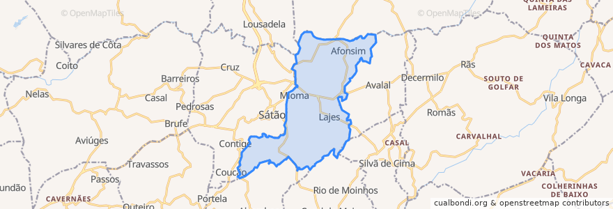 Mapa de ubicacion de Mioma.