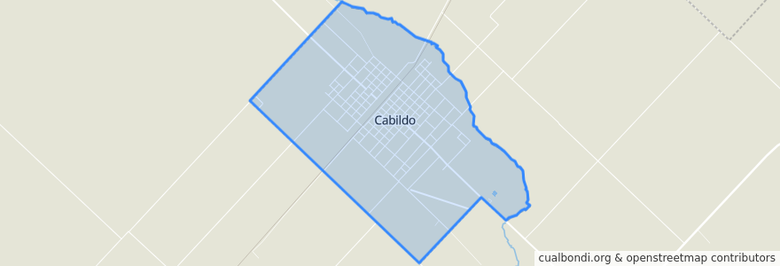 Mapa de ubicacion de Cabildo.