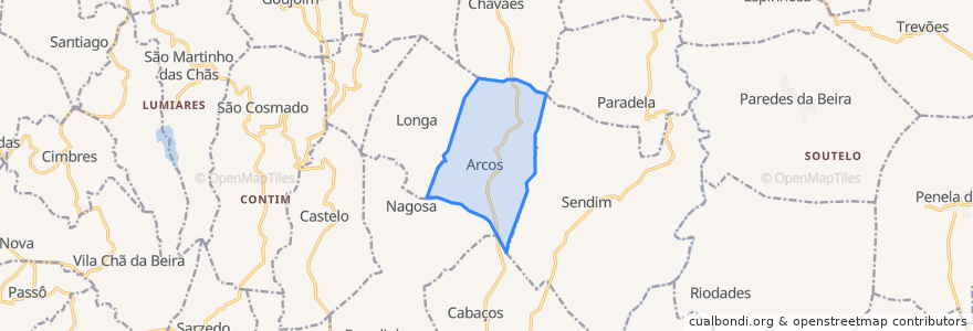 Mapa de ubicacion de Arcos.