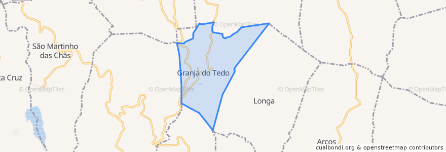 Mapa de ubicacion de Granja do Tedo.