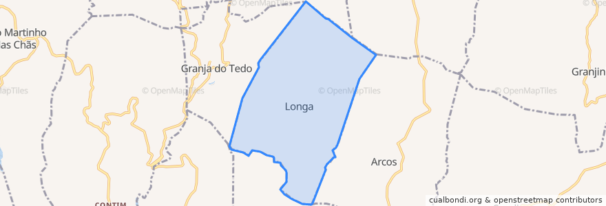 Mapa de ubicacion de Longa.