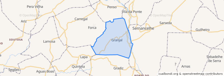 Mapa de ubicacion de Granjal.