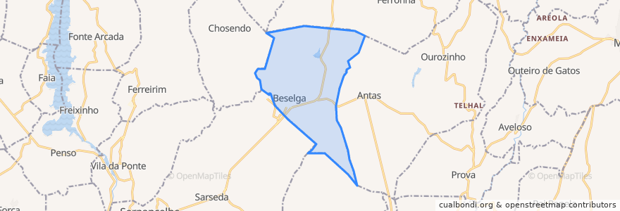 Mapa de ubicacion de Beselga.