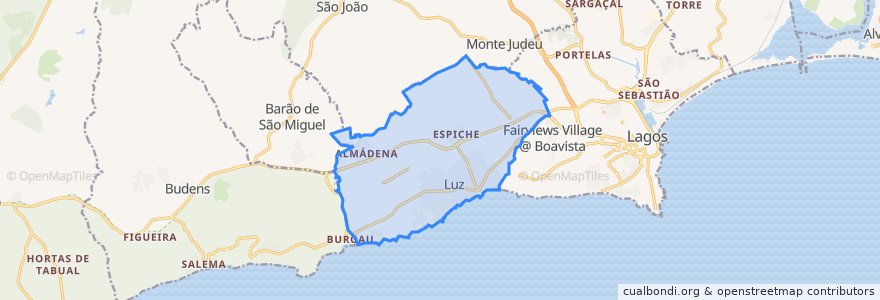 Mapa de ubicacion de Luz.