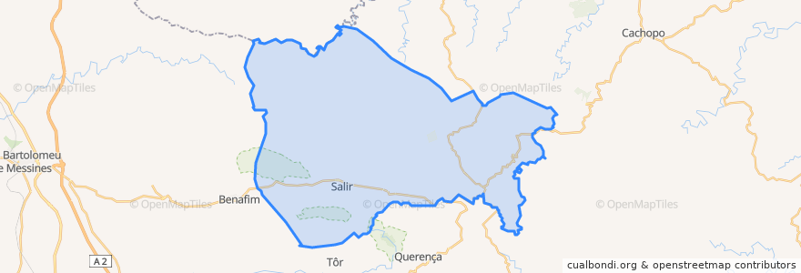 Mapa de ubicacion de Salir.