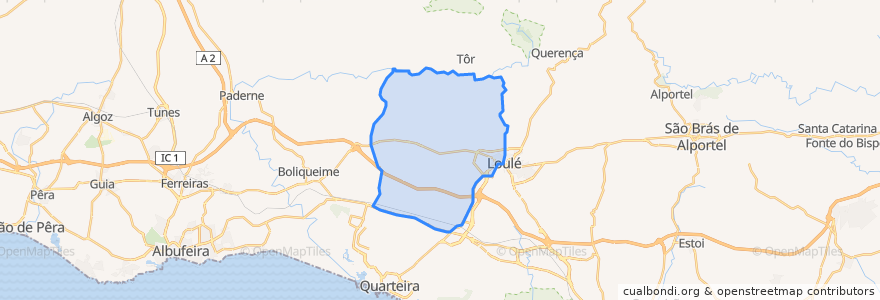 Mapa de ubicacion de Loulé (São Sebastião).