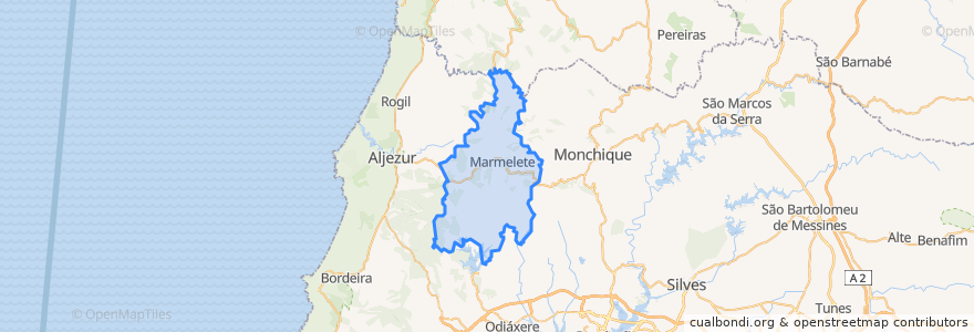 Mapa de ubicacion de Marmelete.