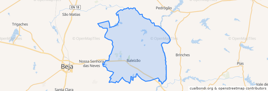 Mapa de ubicacion de Baleizão.