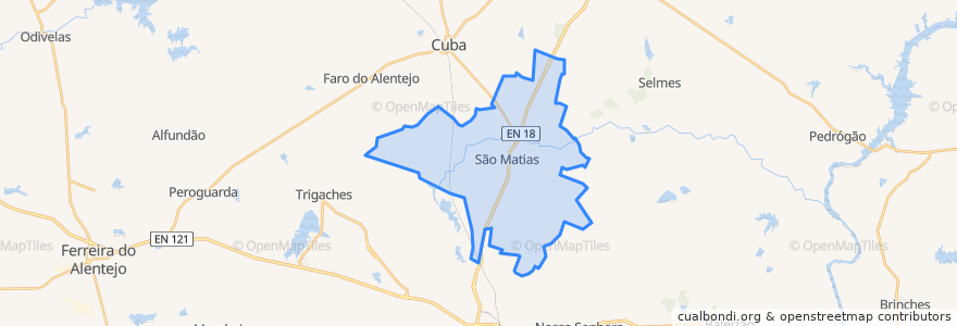 Mapa de ubicacion de São Matias.