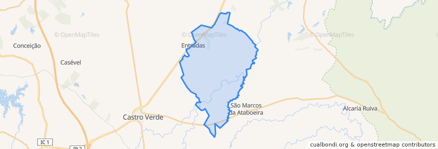 Mapa de ubicacion de Entradas.