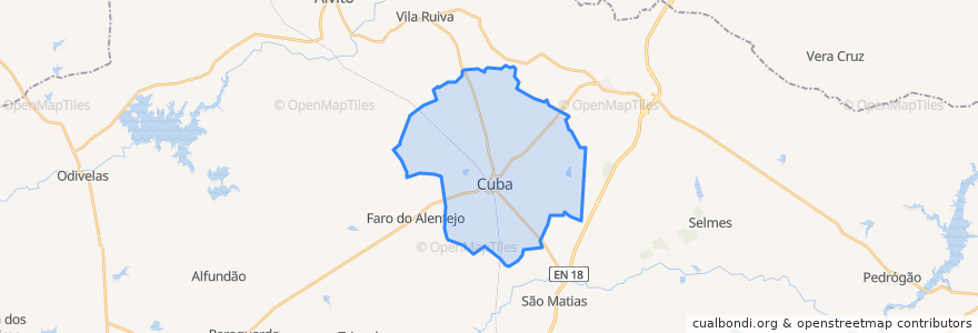 Mapa de ubicacion de Cuba.