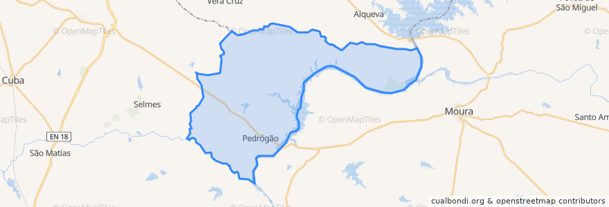 Mapa de ubicacion de Pedrógão.