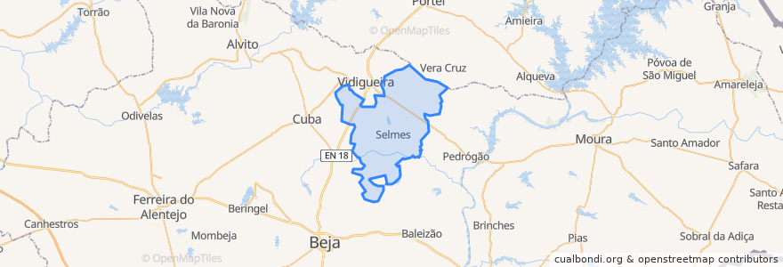 Mapa de ubicacion de Selmes.