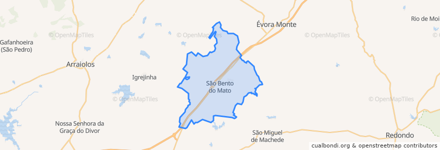 Mapa de ubicacion de São Bento do Mato.