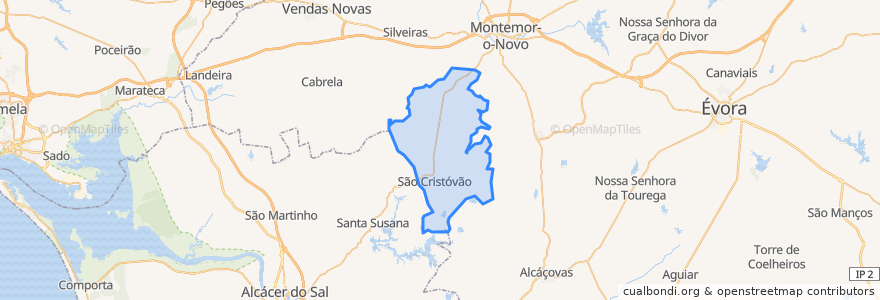 Mapa de ubicacion de São Cristóvão.