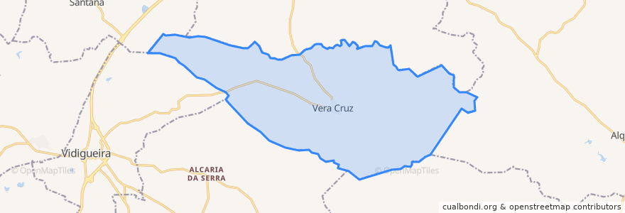 Mapa de ubicacion de Vera Cruz.