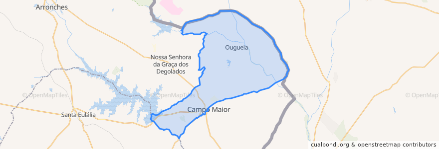 Mapa de ubicacion de São João Baptista.