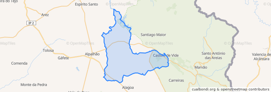 Mapa de ubicacion de São João Baptista.