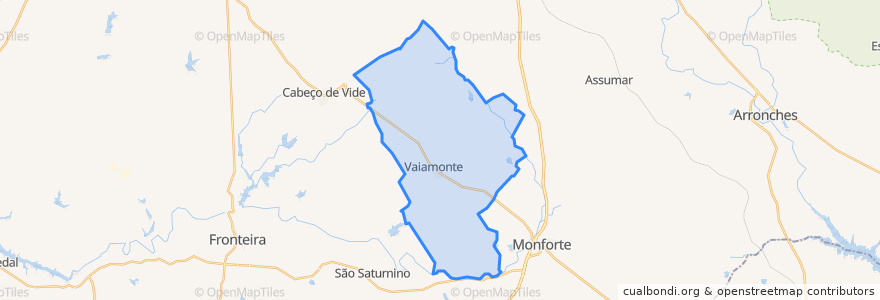 Mapa de ubicacion de Vaiamonte.