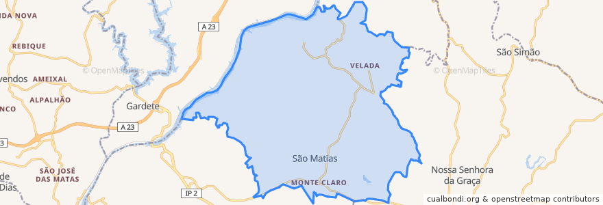 Mapa de ubicacion de São Matias.