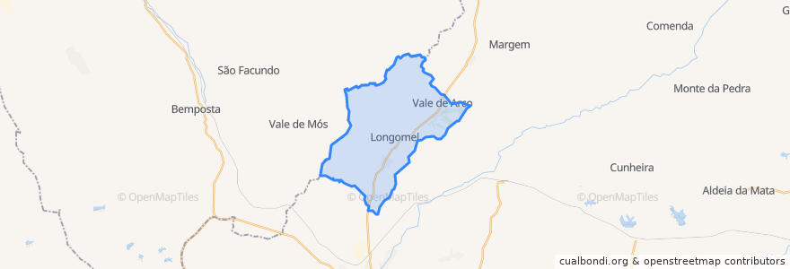 Mapa de ubicacion de Longomel.