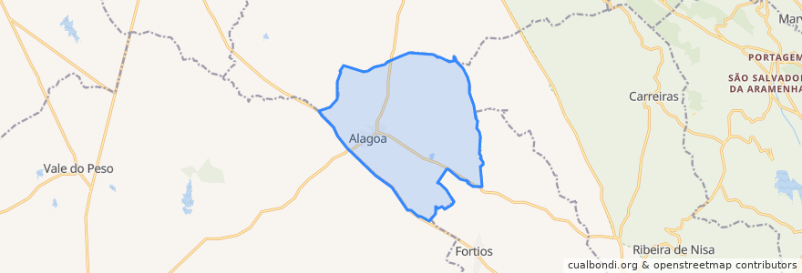 Mapa de ubicacion de Alagoa.