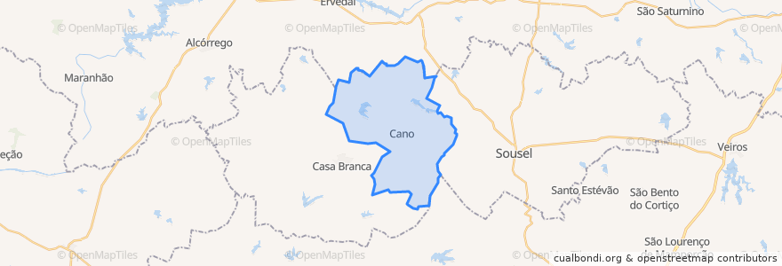 Mapa de ubicacion de Cano.