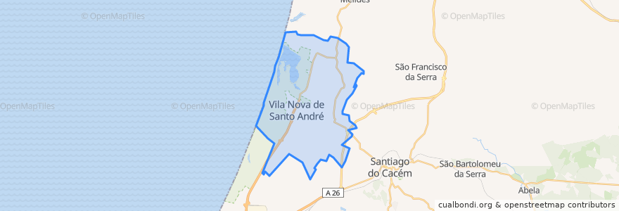 Mapa de ubicacion de Santo André.