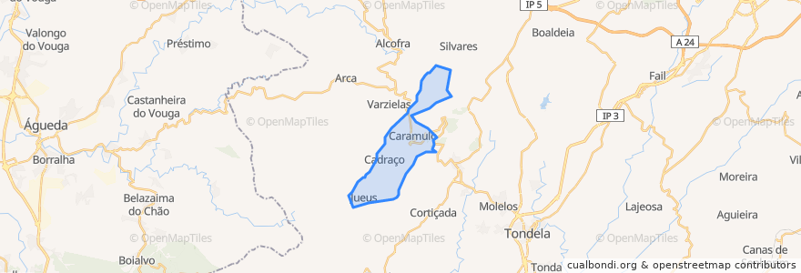 Mapa de ubicacion de Guardão.