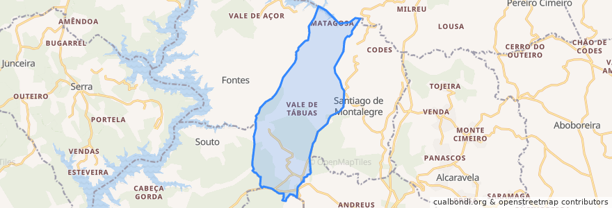 Mapa de ubicacion de Carvalhal.