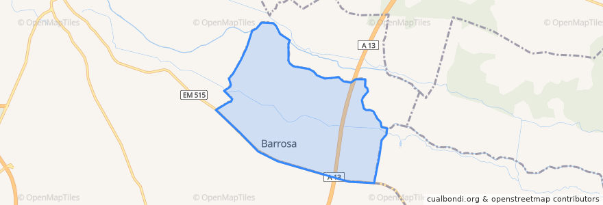 Mapa de ubicacion de Barrosa.