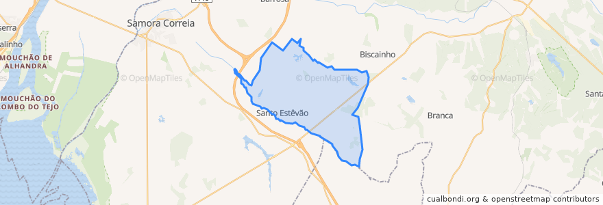 Mapa de ubicacion de Santo Estêvão.