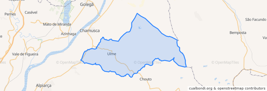 Mapa de ubicacion de Ulme.