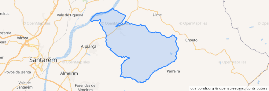 Mapa de ubicacion de Vale de Cavalos.