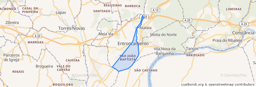 Mapa de ubicacion de São João Baptista.