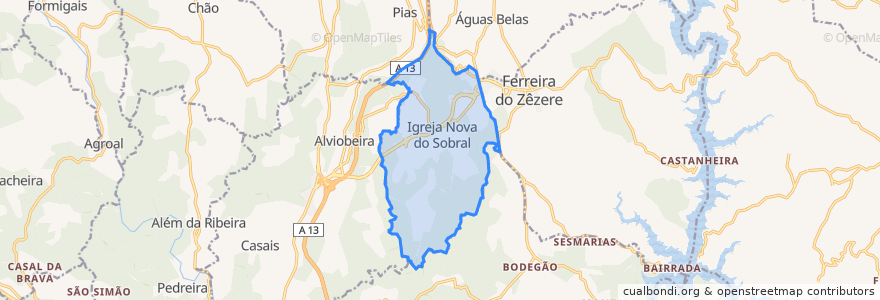 Mapa de ubicacion de Igreja Nova do Sobral.